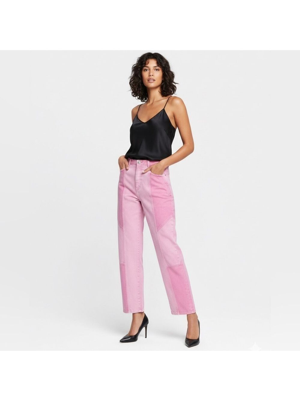 IRO Paris Tigra Faded High Waisted Pink Jeans